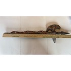 Chalk Ware Plaster Decorator Sword Axe Wall Hanging 1970s