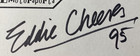 Eddie Cheever Personally Autographed Signed Indy Car Card Racing Freeship