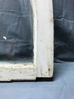 Antique 3 Lite Shabby Arched Top Window Sash 28x44 Chic Vtg White Old 491-26b