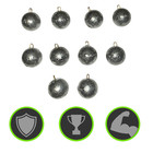 Cannonball Sinkers For Catfishing  4 Oz  10 Pack  Use With Sinker Sliders