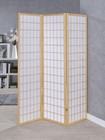 Carrie 3-panel Room Divider Folding Shoji Screen Natural