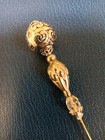 Antique Styled Metal Or Metallic Topped  Victorian Styled Hat Pins