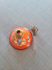 Vintage Hand Painted Glass Perfume Bottle Bohemian Style Czech Republic 1950 s