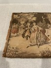 Vintage Belgian Tapestry Wall Hanging Party Courting Scene 95 Cm X 50 Cm