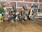 Antique Hand Carved African Tribal Medicine Men X3
