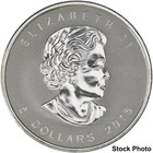 2016 Canada  5 Maple Leaf Tank Privy 1 Oz  9999 Fine Silver Coin