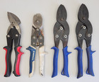 4 Sheet Metal Hvac Tool Lot Left Hand Tin Snips  Lenox Snap Lock Punch  Crimpers