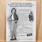1996 Lands End Chinos Vintage Print Ad Mail Order Fashion Catalogue Advert