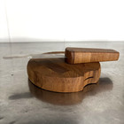 Vtg Dansk Mcm Jens Quistaard Barboard Teak Wood Cheese Board And Knife Box