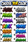 Custom Personalized Vinyl Graffiti Name Decal Sticker   Car Window Tumbler Wall