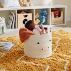 Unicorn Coiled Rope Kids  Storage Cream - Pillowfort  Polyester Decorative