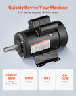 3 Hp Electric Motor 1750 Rpm  Single Phase 230v  1 125in Shaft  184t Frame