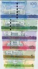 Turkmenistan Set 6 Pcs 1 5 10 20 50 100 Manat 2017 Comm  P 36 37 38 39 41 Unc 
