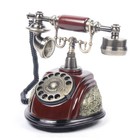 Vintage Handset Desk Telephone Ceramic Antique   Old Fashioned Rotary Dial Phone