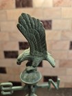 Brass   Copper Eagle Weathervane Desktop Paperweight 8 5  Tall 4  Wide With Base