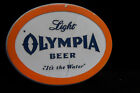 Vintage Olympia Beer 9  Vtg Oval Plastic Bar Wall Sign