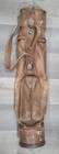 Antique Vintage 1920 s Brown Leather Golf Bag By Par Bag Nice Condition   Hoody