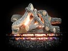 18  24  30  Great Oak Premium Decorative Vented Gas Fireplace Logs  logs Only 