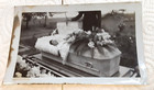 2 Old Vintage Photos Post Mortem Coffin Gravesite  4   x2 3 4   