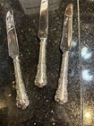 Whiting Louis Xv Sterling Silver Set If 3 Knives Antique Victorian Flatware