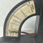 Vtg Metal Postal Mail Scale Ideal 0 - 2 Lbs Metal Spring Loaded 