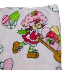 Strawberry Shortcake Kids Plush Throw Blanket 50  X 70  Soft Pink Eggs Basket