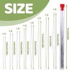 24 Pcs Beading Needles For Seed Beads Big Eye Collapsible Seed Bead Needles