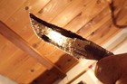 Knapped Obsidian Knife  Flint Knapping Deer Antler Handle Black Powder Coa