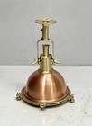 Nautical Copper Brass Ceiling Pendant Light Marine Ship Salvage Hanging Fixture