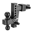 Adjustable Trailer Hitch  Fit 2 Inch Receiver  Trailer Hitch Mount  Black