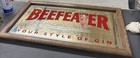 Beefeater Gin  your Style Of Gin  Framed Advertising Sign Gold Red