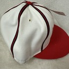 Vtg Kc Kansas City Monarchs Hat Sz 7  Negro League American Needle Red White Cap