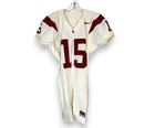 Nike Usc Trojans Jersey Game Football 2003 Used Game Worn Small White Red Vtg