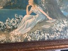 Antique R  Atkinson Fox Girl By The Lake Print In An Old Frame