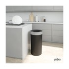 Umbra Vento Kitchen Trash Can With Open Top  Large 16-gallon  62 L  Capacity    