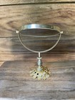 Vintage Silverstone Metal Footed Standing Dresser Vanity Mirror