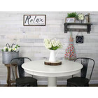 White Wash Wood Wall Boards 8 Pk 4ft Reclaimed Look Barn Style Interior Paneling