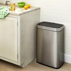 Brightroom Motion-activated Trash Can Silver Motion Touchless Kitchen 11 8 Gal