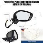 Passenger Side Mirror Assembly Compatible With Honda Civic 2022-2025 Heated With