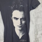 Twilight Edward Cullen Big Face New Moon Movie T-shirt L Juniors Grunge Y2k Hips