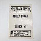 Shady Grove Music Theatre 3 Playbill Lot Bob Hope Mickey Rooney Rock Hudson
