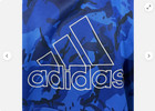 Adidas Boys Camo Print Pullover Long Sleeve Hoodie  blue Xl 18 20 nwt
