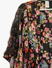 Black Floral Kimono Cardigan Lace One Size Floral Layer Dark Romantic Whimsygoth