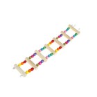 Bird Swing Wooden Bridge Ladder Climb Cockatiel Parakeet Budgie Parrot Pet Tohz
