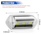 2pcs Trailer Led License Plate Lights  12v Dc Waterproof Led Light  Universal Co