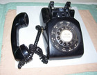 Western Electric Bell System Black Rotary Dial Telephone Model 500 Vintage