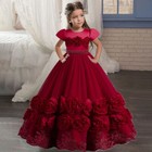 Flower Girl Kid Princess Long Dress Wedding Bridesmaid Dresses Formal Party Gown