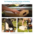 Proaim Set Of 4 Apple Boxes For Studio  Film Set   Photography  ab-set4-wh 