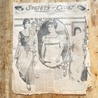Antique Newspaper Sf Examiner Photo Fashion Art Nouveau Apr 1914 Deco