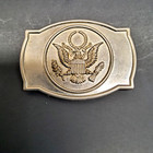 Vtg Belt Buckle Freedom 250 Usa Eagle Patriotic Americana 4506  Read